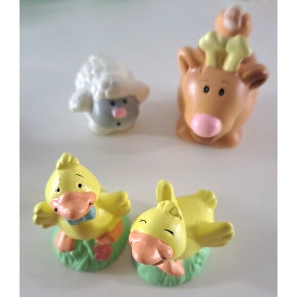 VTG Enesco Sonrise Noahs Ark Figures Turtles Dogs Ducks Alligator Ceramic 80s - Picture 5 of 7